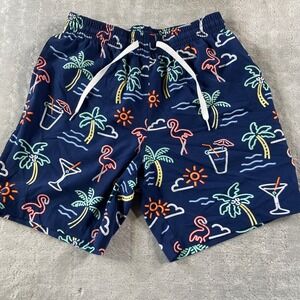 Chubbies Swim Trunks Shorts Mens Small Neon Palm Tree Beach Vacation Resort‎